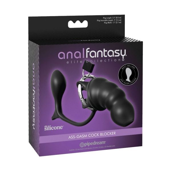 JAULA DE CASTIDADE COM PLUG ANAL ASS-GASM