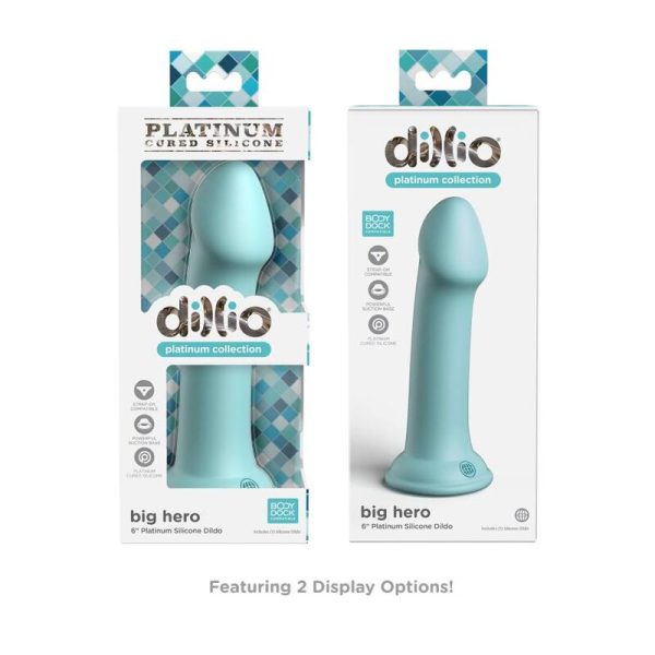 DILDO DILLIO BIG HERO (VERDE) | 15,24 CM
