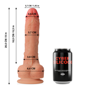 CYBER SILICOCK - CONNOR REALÍSTICO SILICONA LÍQUIDA 20.5 CM -O- 3.7 CM - Image 2