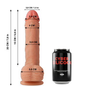 CYBER SILICOCK - FREEMAN REALÍSTICO SILICONA LÍQUIDA 20 CM -O- 3.8 CM - Image 2