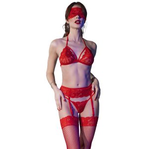 CONJUNTO DE 4 PEÇAS CR 4467 (VERMELHO) | S/M 3 CONJUNTO