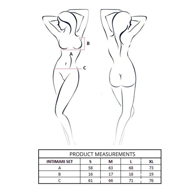 CONJUNTO DE 2 PEÇAS INTIMARI (ROSA) | L/XL