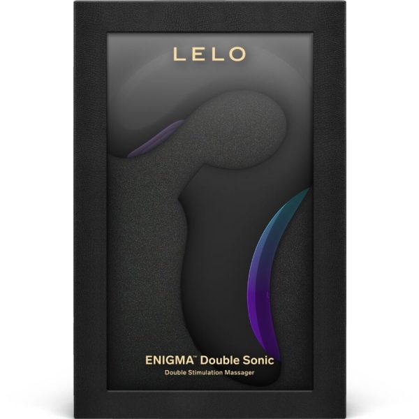VIBRADOR ENIGMA DOUBLE SONIC PONTO G (PRETO)