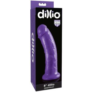 DILDO REALÍSTICO DILLIO COM VENTOSA (ROXO) | 20.3 CM 4 DILDO REALÍSTICO