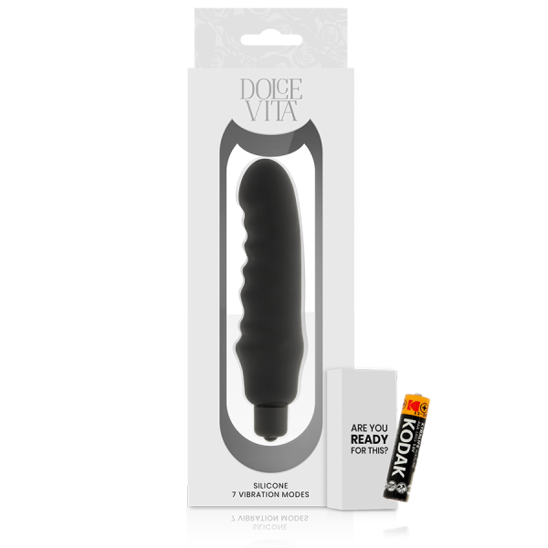 VIBRADOR GENIUS COM CAPA REMOVÍVEL (PRETO)