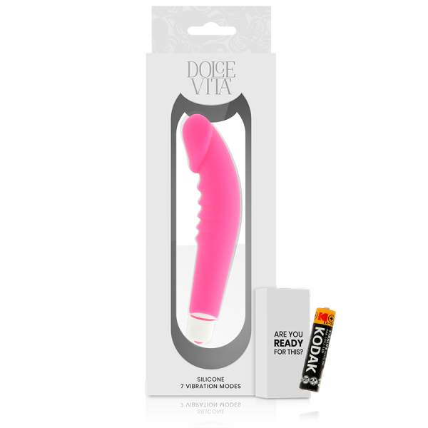 VIBRADOR REALISTIC PLEASURE COM CAPA REMOVÍVEL (ROSA)