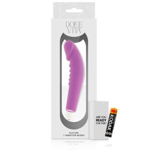 VIBRADOR REALISTIC PLEASURE COM CAPA REMOVÍVEL (LILÁS) - Image 5