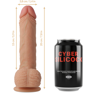 CYBER SILICOCK - ARNÉS SILICONA LIQUIDA FREEMAN 20 CM -O- 3.8 CM - Image 6