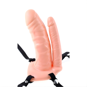 STRAP-ON DUPLO FETISH (PELE CLARA) | 15 CM - Image 3