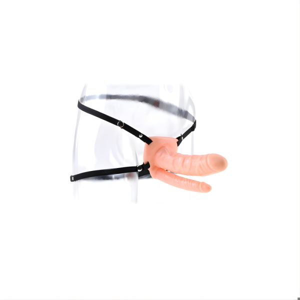 STRAP-ON DUPLO FETISH (PELE CLARA) | 15 CM