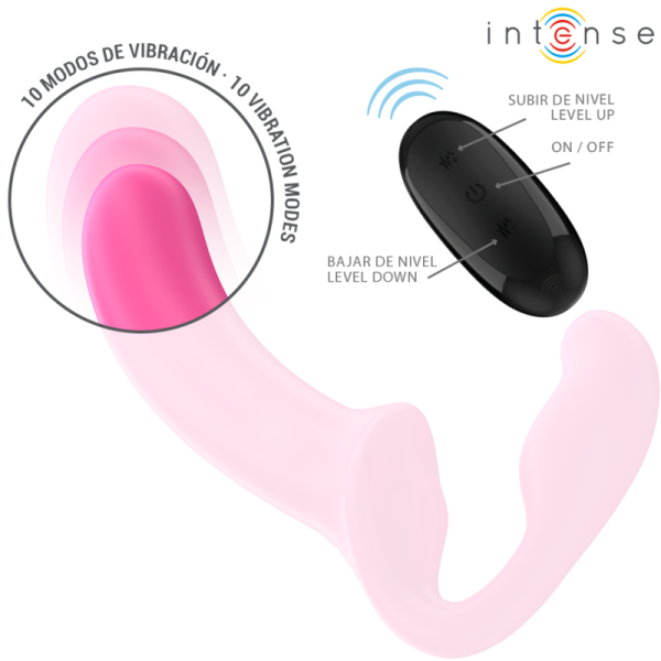 VIBRADOR DUPLO AMY COM CONTROLO REMOTO (ROSA)