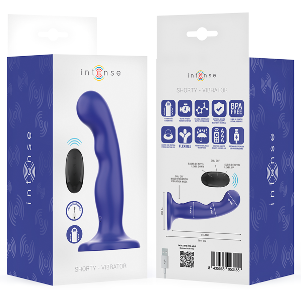 VIBRADOR SHORTY COM VENTOSA E CONTROLO REMOTO