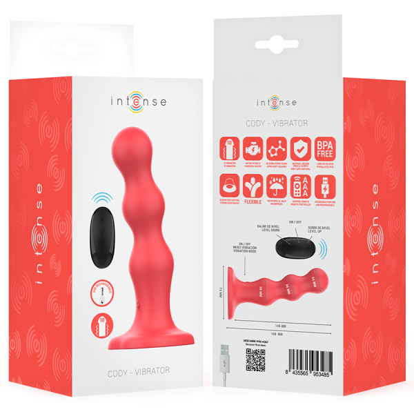 VIBRADOR CODY COM VENTOSA E CONTROLO REMOTO