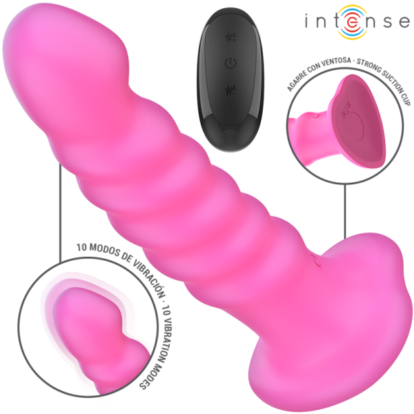 VIBRADOR CINDY EM ESPIRAL COM CONTROLO REMOTO (ROSA)