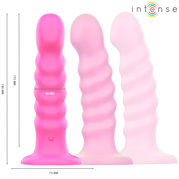 VIBRADOR CINDY EM ESPIRAL COM CONTROLO REMOTO (ROSA)