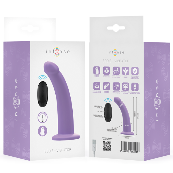 VIBRADOR EDDIE COM CONTROLO REMOTO (LILÁS)
