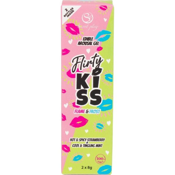 GEL BEIJÁVEL FLIRTY KISS (MORANGO E MENTA) | 2 x 8 GR 4 GEL BEIJÁVEL FLIRTY KISS (MORANGO E MENTA) | 2 x 8 GR