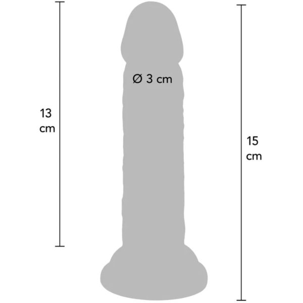 DILDO REALÍSTICO DELUXE GET REAL | 15 CM
