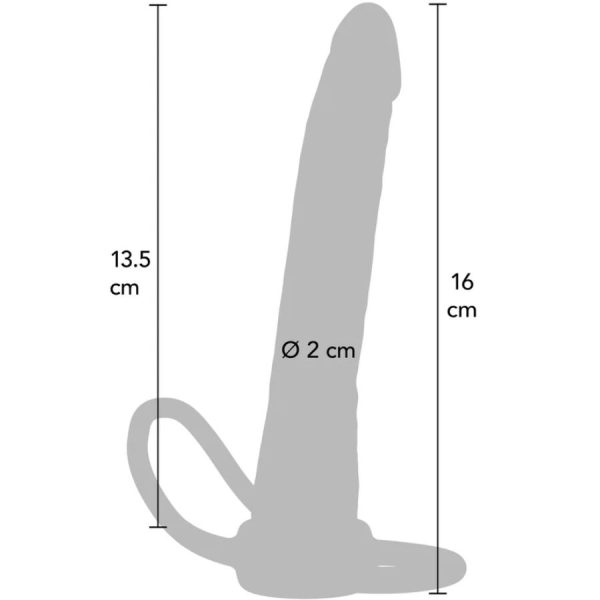 DILDO ANAL DOUBLE TROUBLE | 16 CM