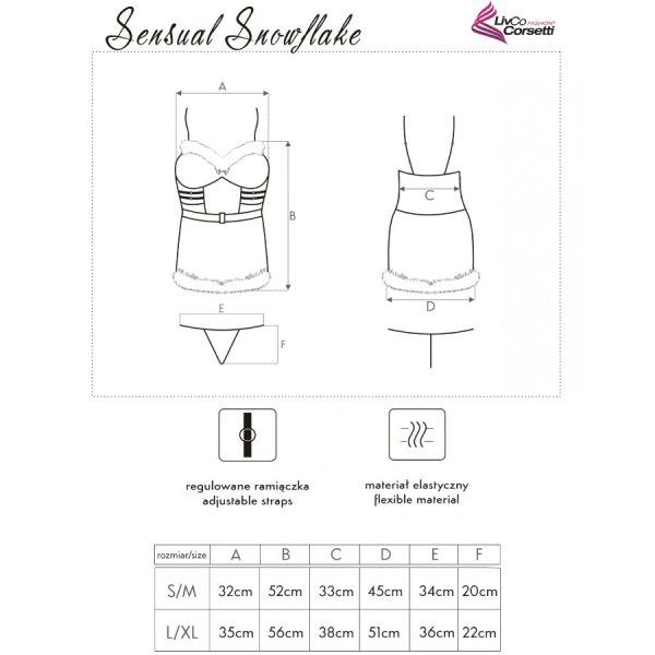 CONJUNTO DE 3 PEÇAS NATAL SNOWFLAKE | S/M