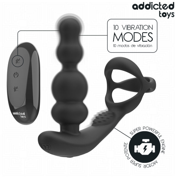 VIBRADOR PROSTÁTICO ADDICTED TOYS #11 (MODO ROTATÓRIO) 3 VIBRADOR PROSTÁTICO ADDICTED TOYS #11 (MODO ROTATÓRIO)