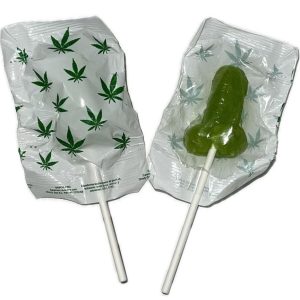 DIABLO GOLOSO - 1 PIRULETA PENE AROMA CANNABIS - Image 1