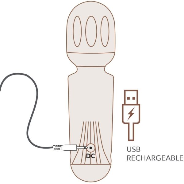 MINI VARINHA MASSAJADORA ROCKS-OFF (16 FUNÇÕES) | ROXO