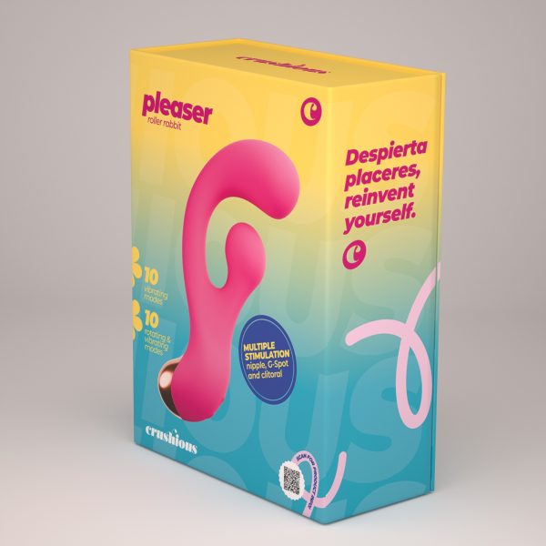 VIBRADOR PLEASER COM ESTIMULAÇÃO ROTATIVA
