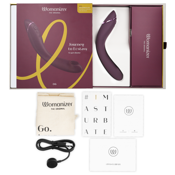 VIBRADOR DO PONTO G WOMANIZER OG (VINHO)