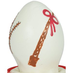 CONDOMERIE - PRESERVATIVO DECORATIVO PINTADO A MANO HUEVO DE PASCUA BLANCO - Image 1