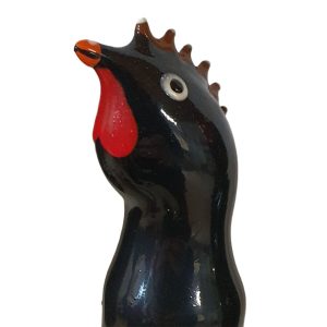 CONDOMERIE - PRESERVATIVO DECORATIVO PINTADO A MANO GALLO NEGRO - Image 1