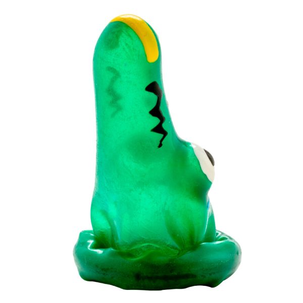 CONDOMERIE - PRESERVATIVO DECORATIVO PINTADO A MANO COCODRILO MODELO 1