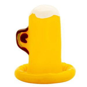 CONDOMERIE - PRESERVATIVO DECORATIVO PINTADO A MANO VASO DE CERVEZA - Image 4
