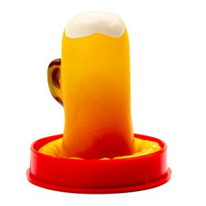 CONDOMERIE - PRESERVATIVO DECORATIVO PINTADO A MANO VASO DE CERVEZA - Image 2