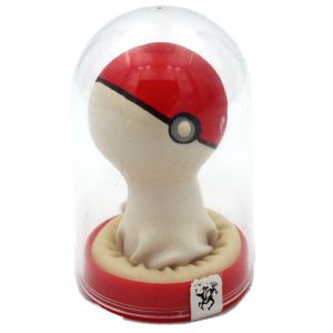 CONDOMERIE - PRESERVATIVO DECORATIVO PINTADO A MANO POKEBOLA ROJO-BLANCO - Image 1