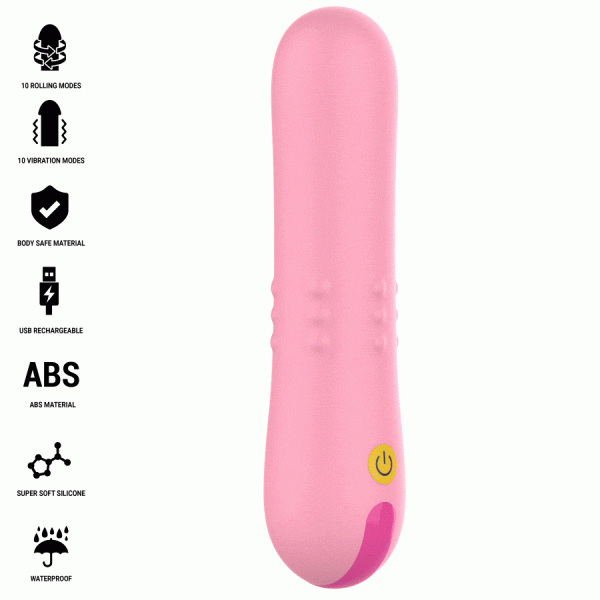 VIBRADOR COM PÉROLAS GIRATÓRIAS