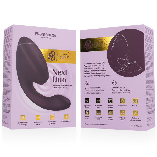 ESTIMULADOR WOMANIZER DUO NEXT (VINHO) 6 ESTIMULADOR WOMANIZER DUO NEXT (VINHO)