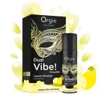 VIBRADOR LÍQUIDO COM SABOR A GIN TÓNICO DE LIMÃO DUAL VIBE 15ML ORGIE