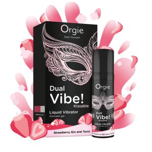 VIBRADOR LÍQUIDO COM SABOR A GIN TÓNICO DE MORANGO DUAL VIBE 15ML ORGIE 5 VIBRADOR LÍQUIDO COM SABOR A GIN TÓNICO DE MORANGO DUAL VIBE 15ML ORGIE - Image 3