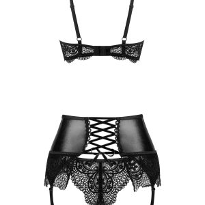 CONJUNTO DE 3 PEÇAS NOIR FANTASY SET BEAUTY NIGHT FASHION PRETO - Image 13