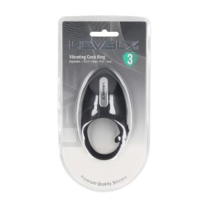 ANEL VIBRATÓRIO E AJUSTÁVEL PARA O PÉNIS EM SILICONE PRETO LEVELZ - Image 6