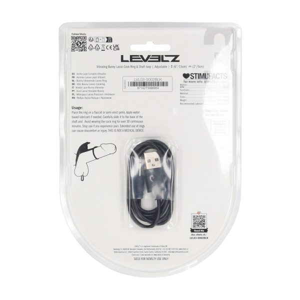 ANEL VIBRATÓRIO E AJUSTÁVEL PARA O PÉNIS EM SILICONE LEVELZ