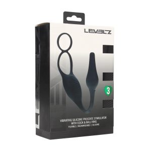 ESTIMULADOR DE PRÓSTATA EM SILICONE COM VIBRAÇÃO E ANEL PARA O PÉNIS LEVELZ - Image 7