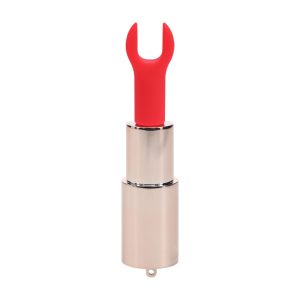 VIBRADOR COM 4 ACESSÓRIOS ANGEL LIPSTICK ROSA LOVELINE - Image 4