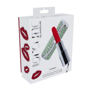VIBRADOR COM 4 ACESSÓRIOS CANDY LIPSTICK VERDE LOVELINE - Image 7