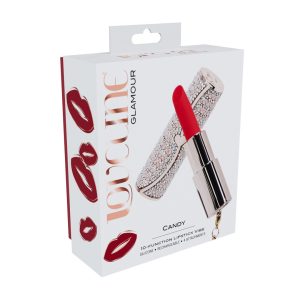 VIBRADOR COM 4 ACESSÓRIOS CANDY LIPSTICK ROSA LOVELINE - Image 7