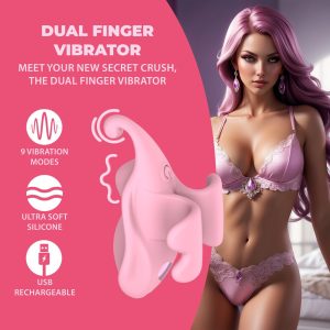 VIBRADOR DE DEDO FINGER DUAL ROSA LOVELINE - Image 6