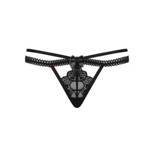 CAMISA DE NOITE E TANGA WONDERIA OBSESSIVE PRETA - Image 5