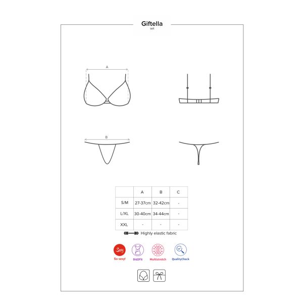 CONJUNTO GIFTELLA OBSESSIVE VERMELHO 6 CONJUNTO GIFTELLA OBSESSIVE VERMELHO