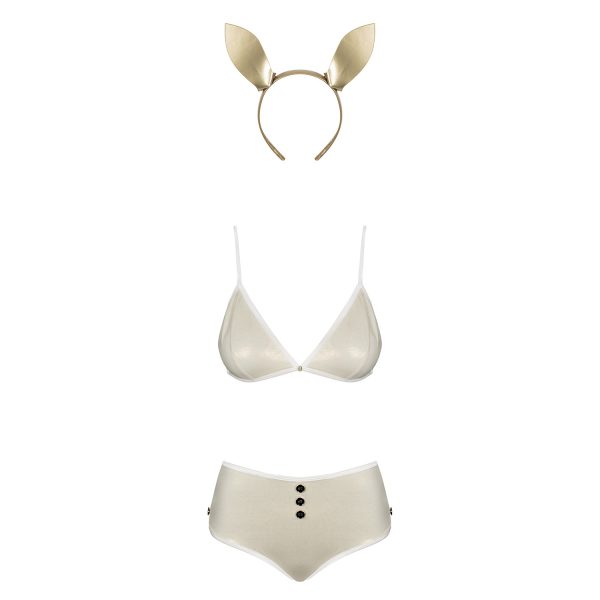 FANTASIA DE COELHINHA NEO GOLDES TAMANHO QUEEN OBSESSIVE AMARELA